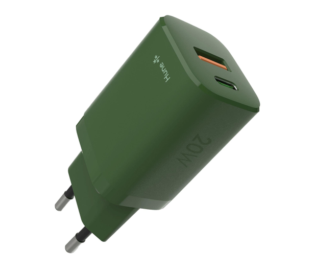 Hune Ładowarka sieciowa GaN 20W USB-C + USB-A Forest Green - 1370699 - zdjęcie 2